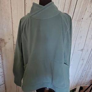 Xersion fleece sweatshirt with two front pockets gray XXL